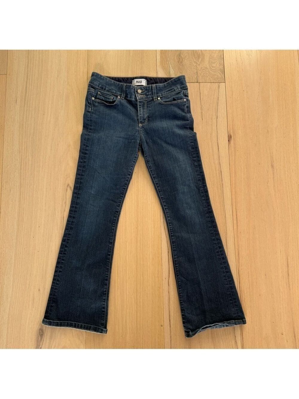PAIGE Hidden Hills Jeans Y2K Flare Wide Leg Dark Wash Size 29